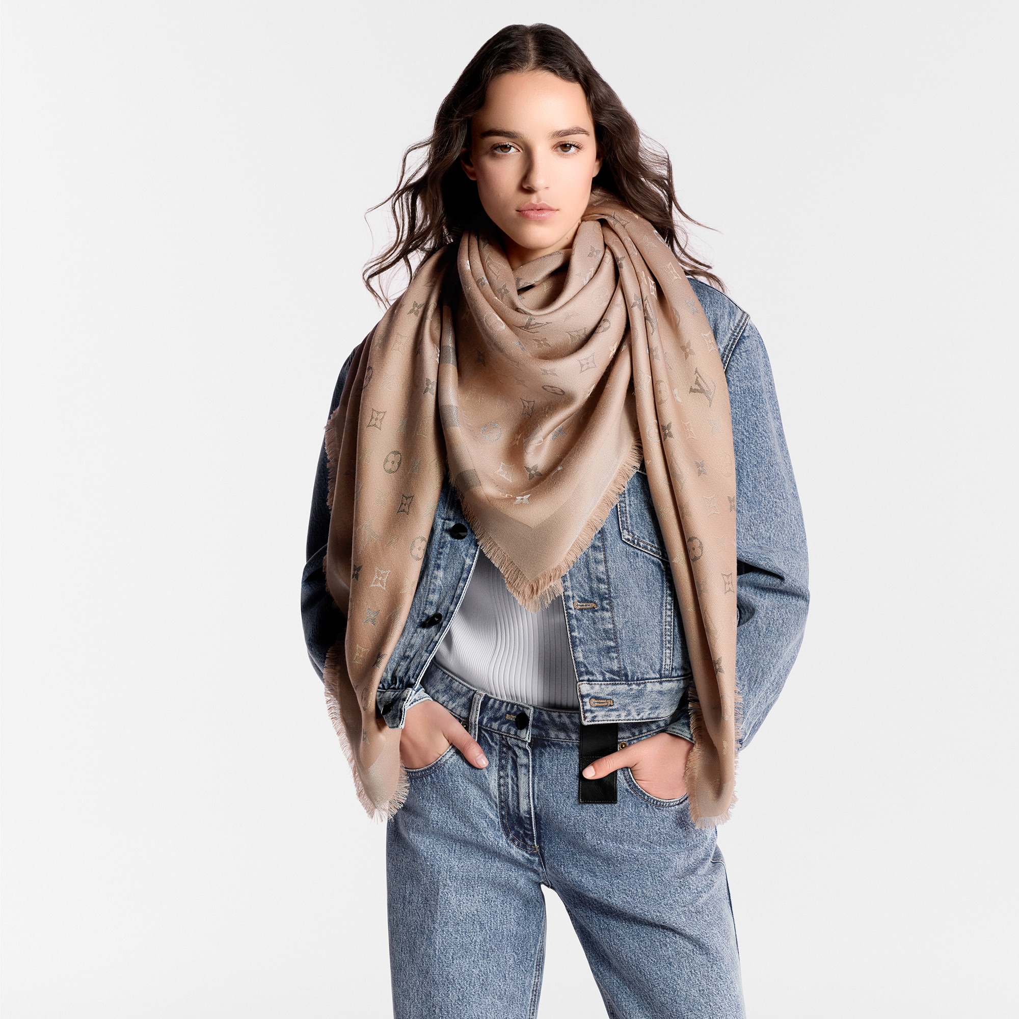 So Shine Monogram Shawl . - Luxury Accessories - M71548 Brown